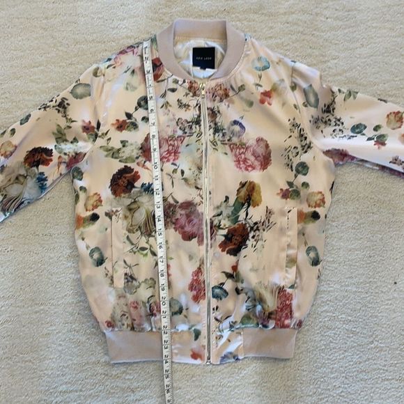 Floral Women's Bomber Jacket - Picture 6 of 7